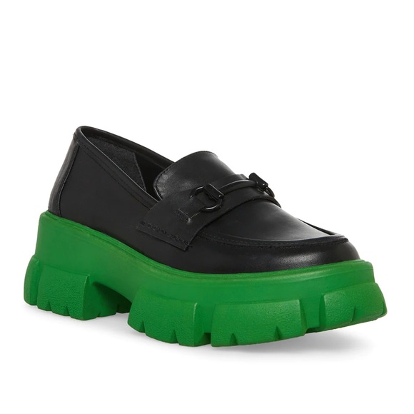 Steve Madden Trifecta Green Multi Loafer - Picture 2 of 8